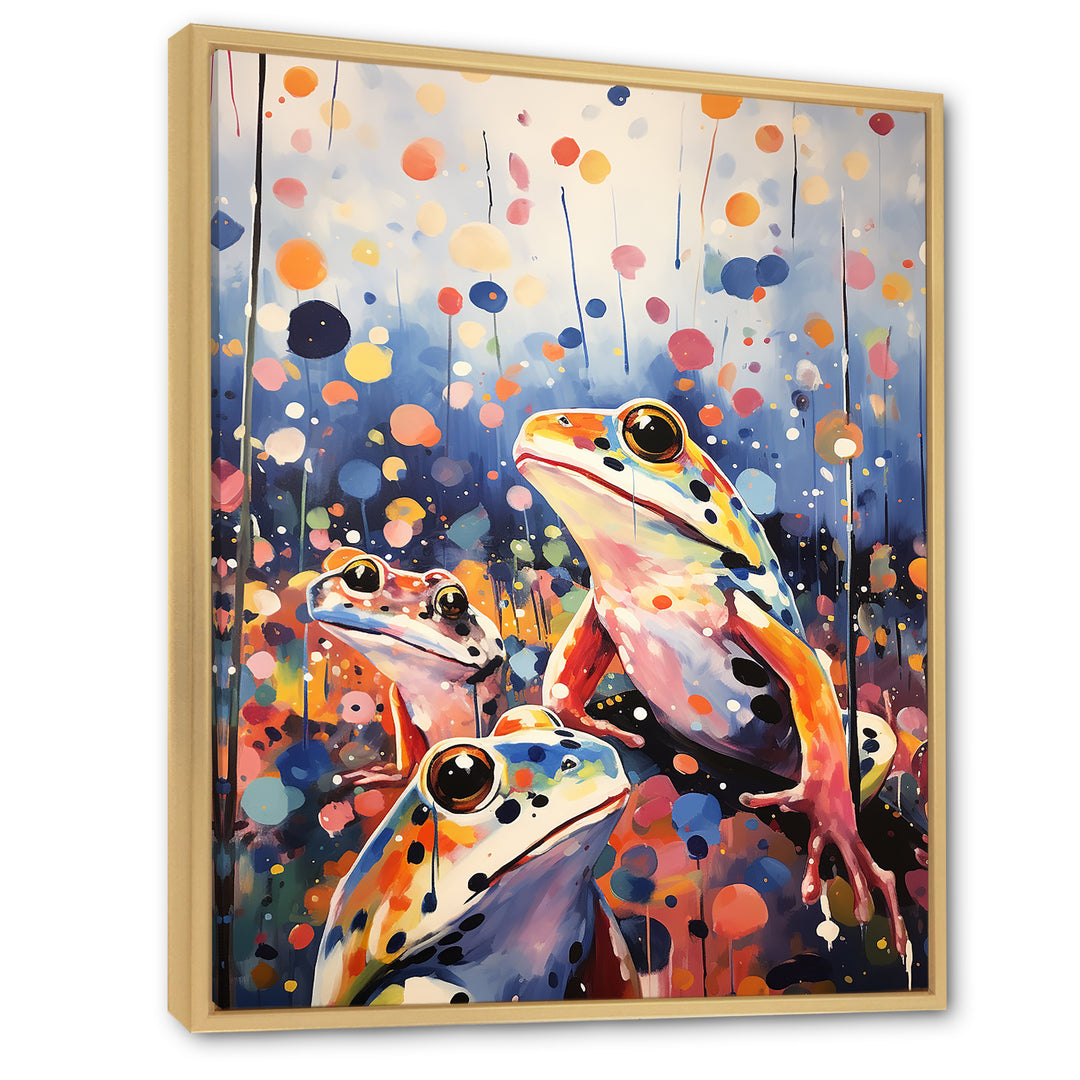 Popart Frog Popart - Frog Canvas Wall Art