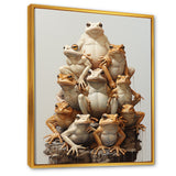Minimalism Frog Pyramid - Frog Home Decor Art