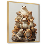 Minimalism Frog Pyramid - Frog Home Decor Art