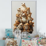 Minimalism Frog Pyramid - Frog Home Decor Art