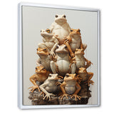 Minimalism Frog Pyramid - Frog Home Decor Art