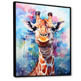Pop Art Giraffe Portrait - Giraffe Wall Decor