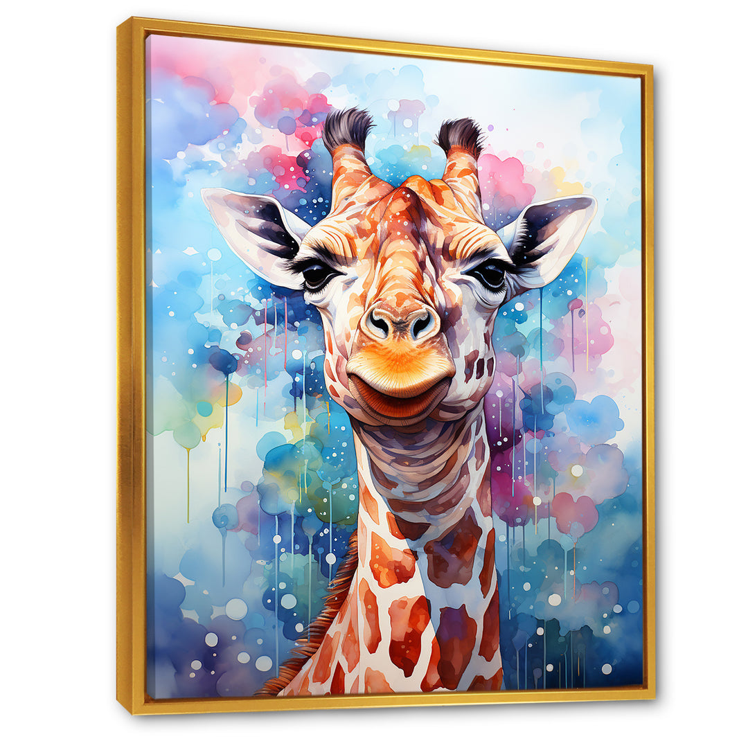 Pop Art Giraffe Portrait - Giraffe Wall Decor