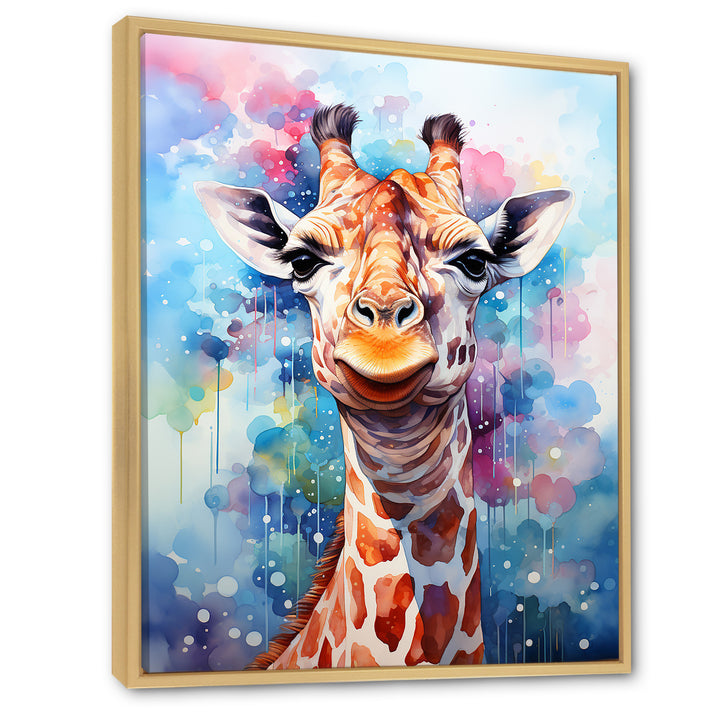 Pop Art Giraffe Portrait - Giraffe Wall Decor