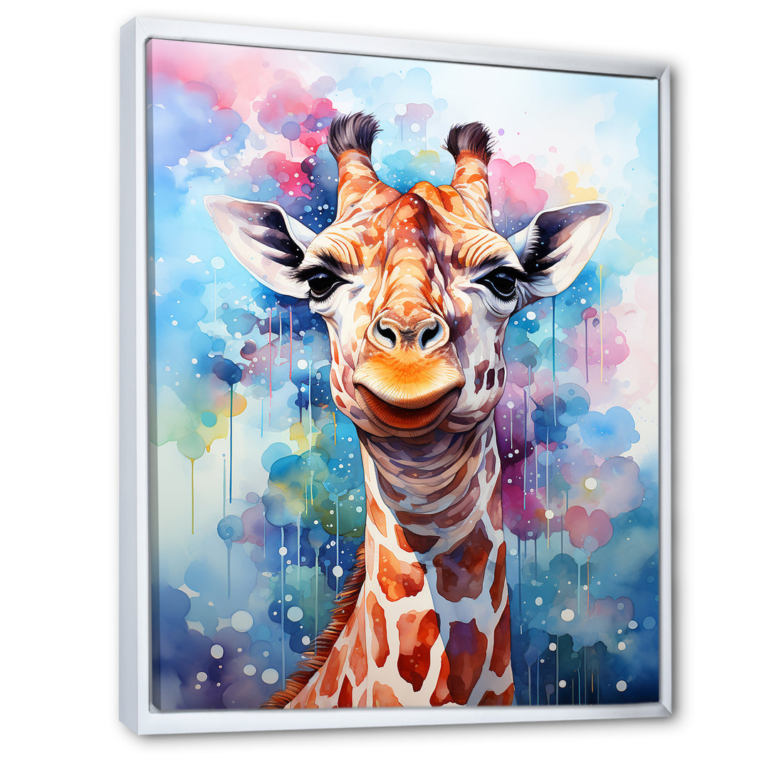 Pop Art Giraffe Portrait - Giraffe Wall Decor