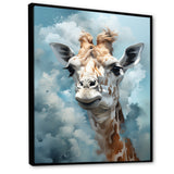 Blue Giraffes In Harmony - Giraffe Wall Art Prints