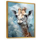 Blue Giraffes In Harmony - Giraffe Wall Art Prints