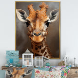 Selfie Giraffe In Sepia Tone - Giraffe Wall Art Prints