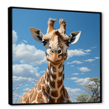 Brown Giraffe Dreamy Long Neck - Giraffe Living Room Wall Art