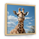 Brown Giraffe Dreamy Long Neck - Giraffe Living Room Wall Art