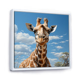 Brown Giraffe Dreamy Long Neck - Giraffe Living Room Wall Art