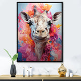 Multicolor Giraffe Pastel Giants - Giraffe Wall Art Prints