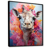 Multicolor Giraffe Pastel Giants - Giraffe Wall Art Prints