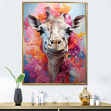 Multicolor Giraffe Pastel Giants - Giraffe Wall Art Prints
