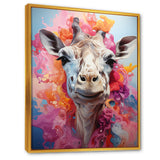 Multicolor Giraffe Pastel Giants - Giraffe Wall Art Prints