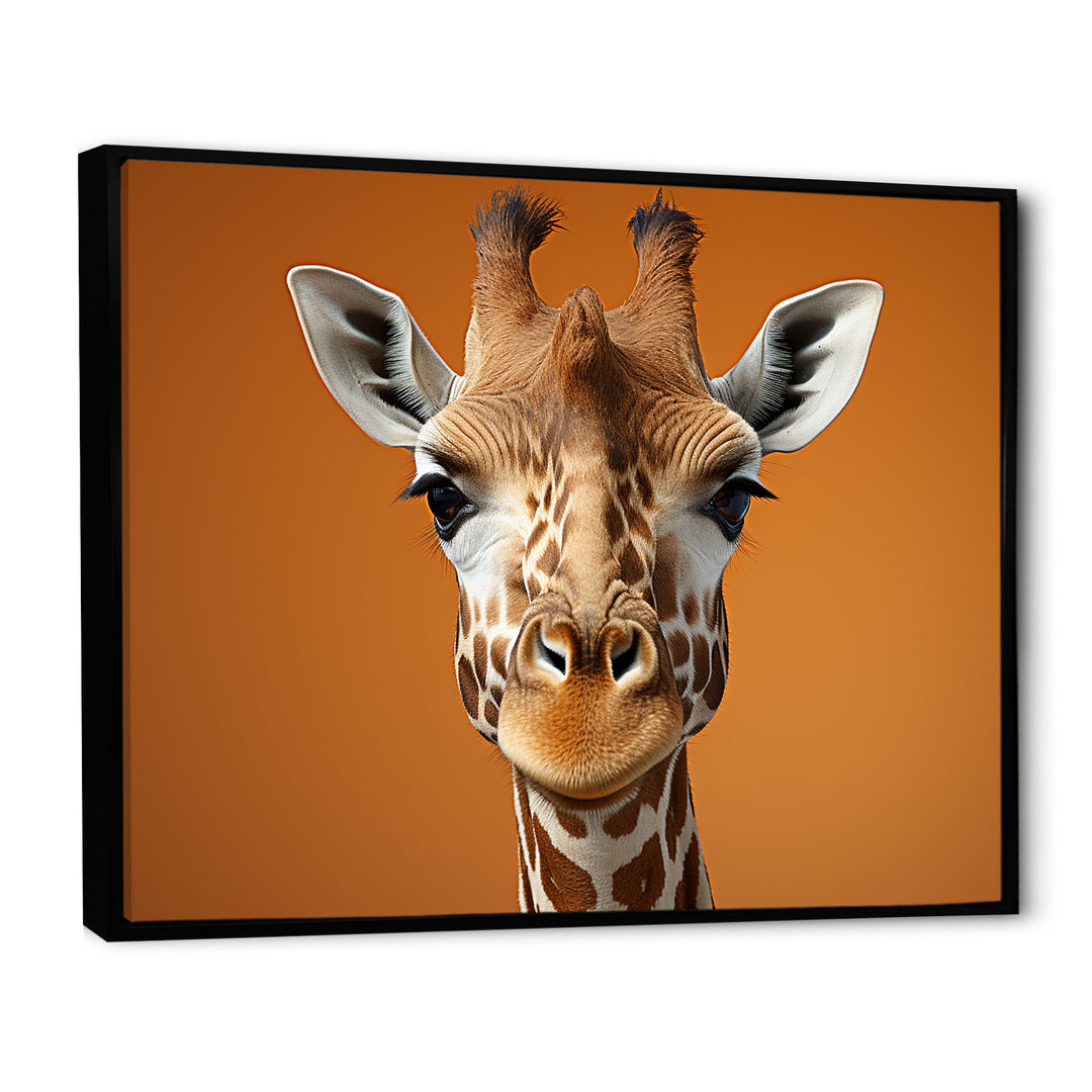 Brown Giraffe Savannah Sentinel - Giraffe Canvas Wall Art