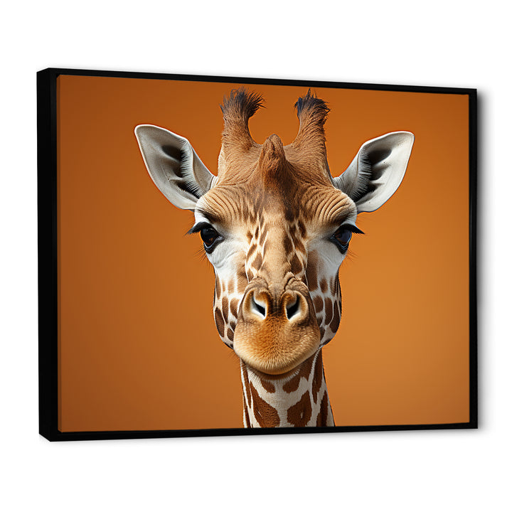 Brown Giraffe Savannah Sentinel - Giraffe Canvas Wall Art