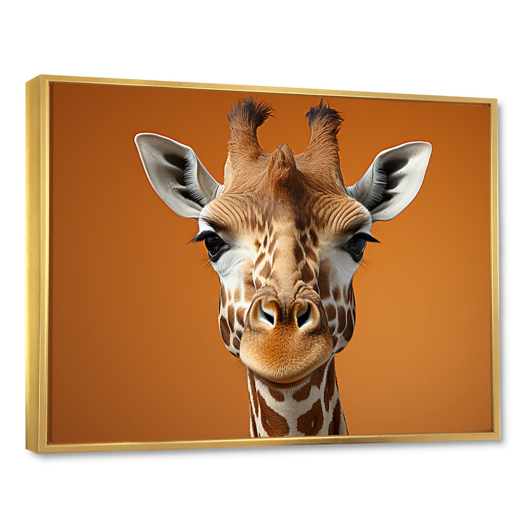 Brown Giraffe Savannah Sentinel - Giraffe Canvas Wall Art