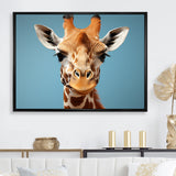 Blue Giraffe Savannah Sentinel - Giraffe Wall Decor