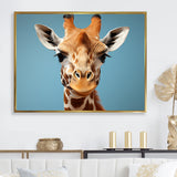 Blue Giraffe Savannah Sentinel - Giraffe Wall Decor
