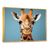 Blue Giraffe Savannah Sentinel - Giraffe Wall Decor