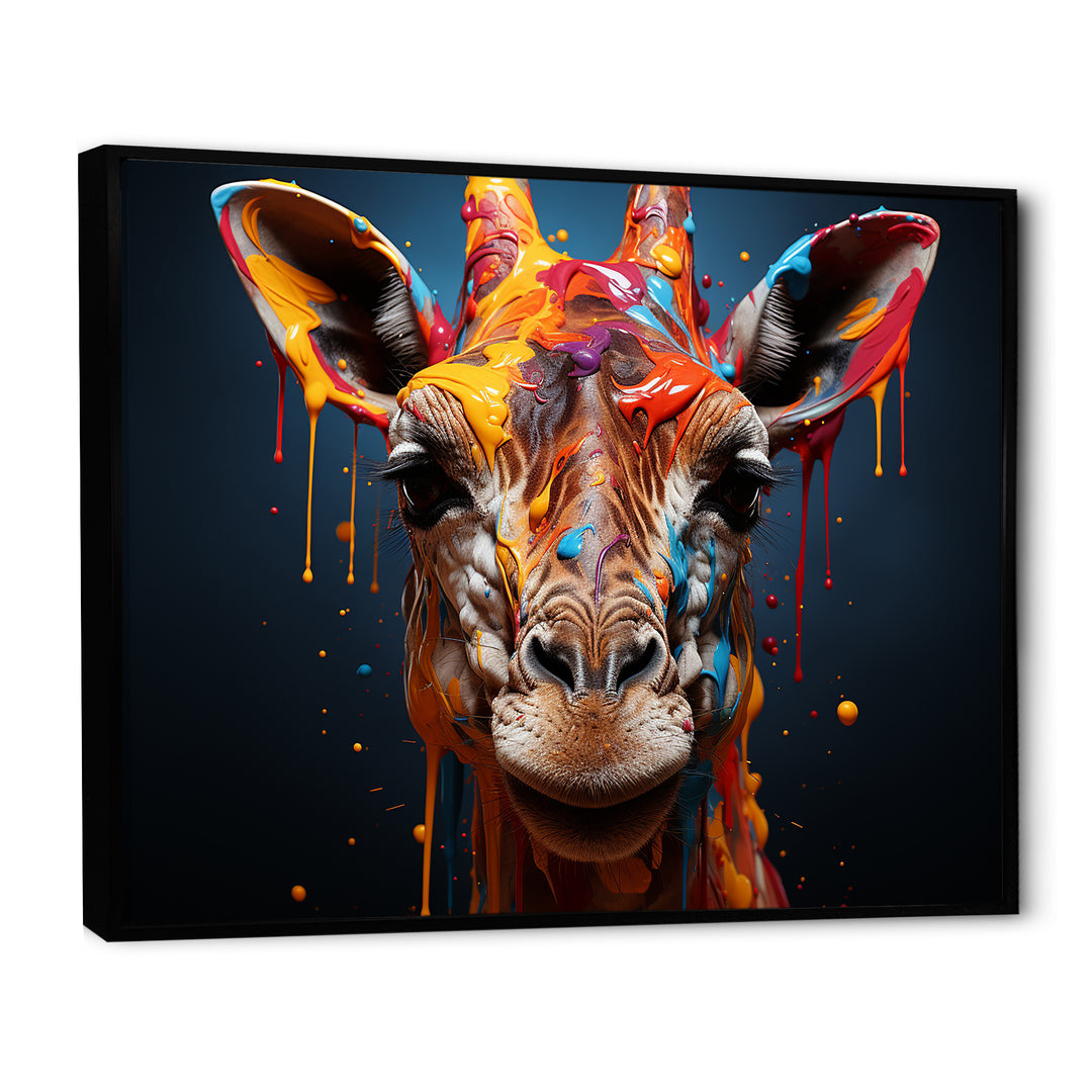 Multicolor Giraffe Urban Graze - Giraffe Home Decor Art