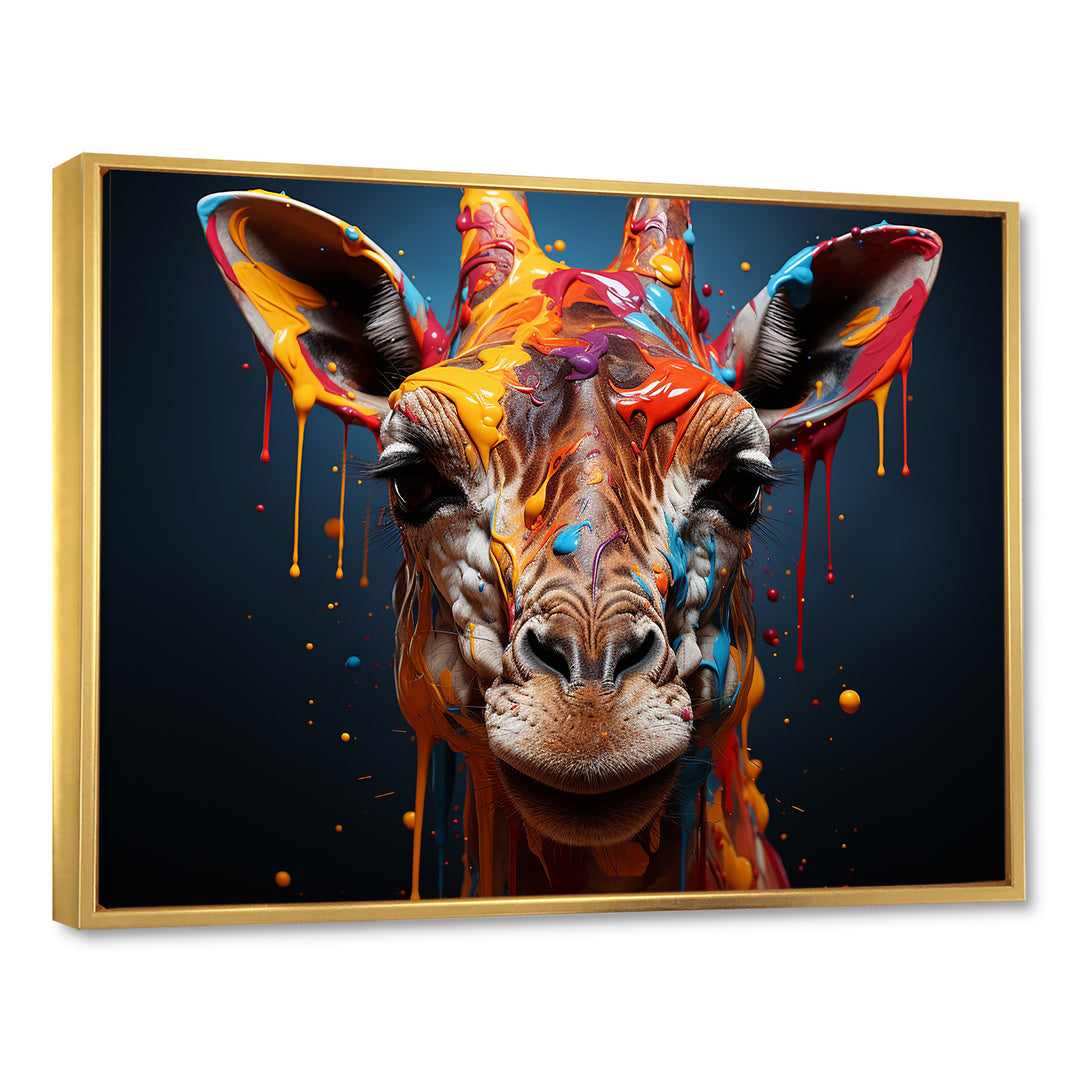 Multicolor Giraffe Urban Graze - Giraffe Home Decor Art
