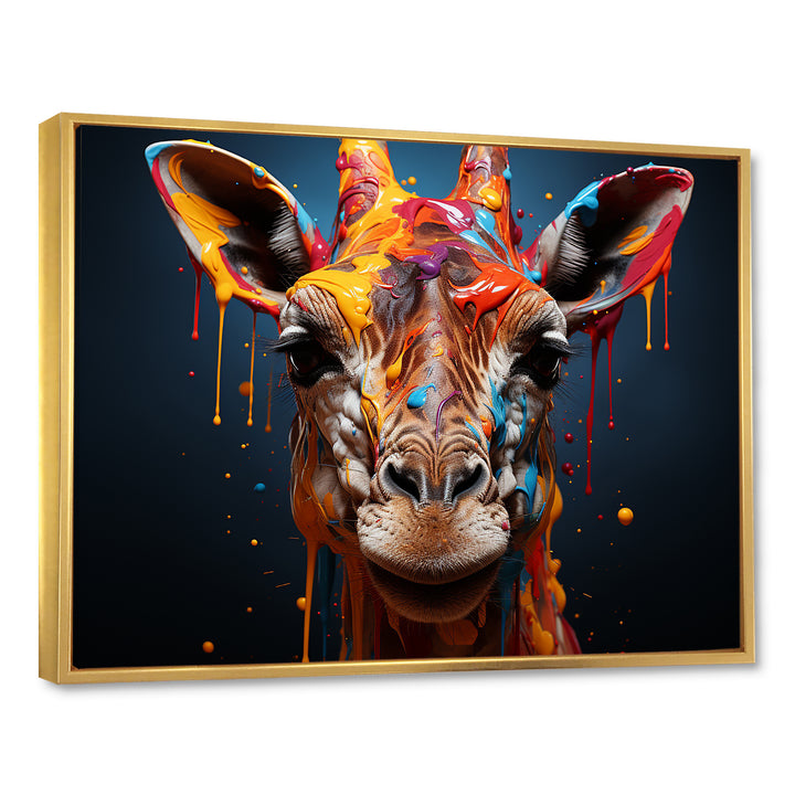 Multicolor Giraffe Urban Graze - Giraffe Home Decor Art