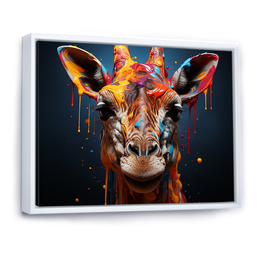 Multicolor Giraffe Urban Graze - Giraffe Home Decor Art