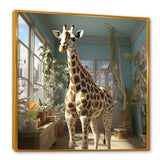 Cute Giraffe Farmhouse Harmony - Giraffe Living Room Wall Art