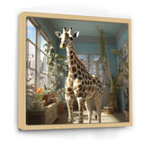 Cute Giraffe Farmhouse Harmony - Giraffe Living Room Wall Art