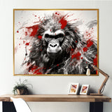 Red Gorilla Graffiti - Gorilla Home Decor Art