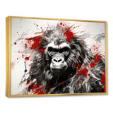 Red Gorilla Graffiti - Gorilla Home Decor Art