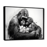 Gorilla Guardian Of His Family - Gorilla Bedroom Wall Art