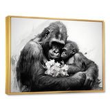 Gorilla Guardian Of His Family - Gorilla Bedroom Wall Art