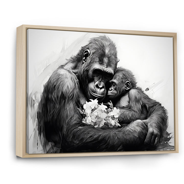 Gorilla Guardian Of His Family - Gorilla Bedroom Wall Art