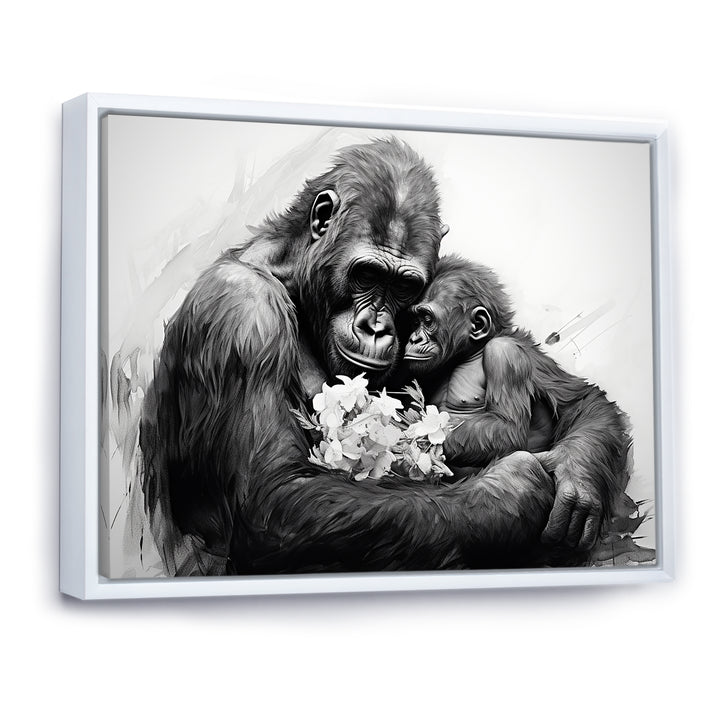 Gorilla Guardian Of His Family - Gorilla Bedroom Wall Art