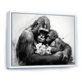 Gorilla Guardian Of His Family - Gorilla Bedroom Wall Art