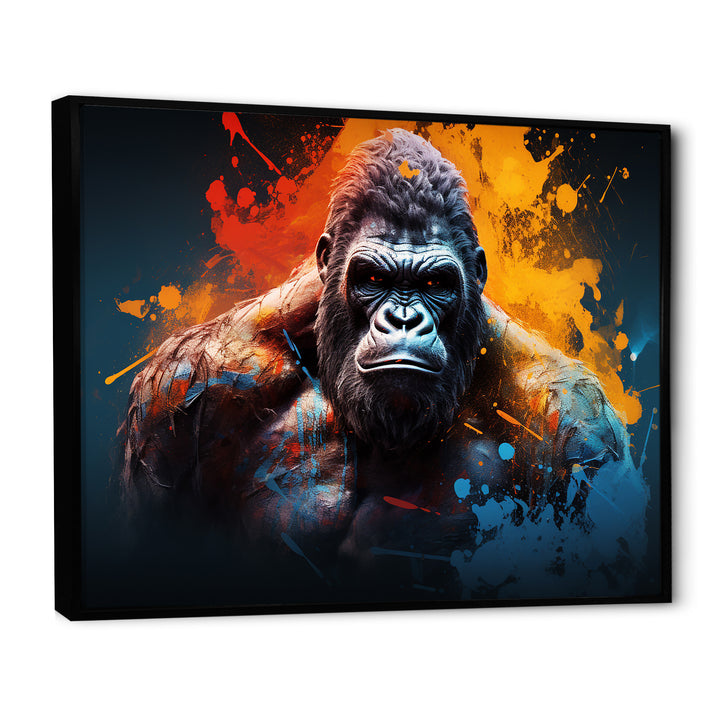 Colorful Gorilla Strength - Gorilla Wall Art Prints
