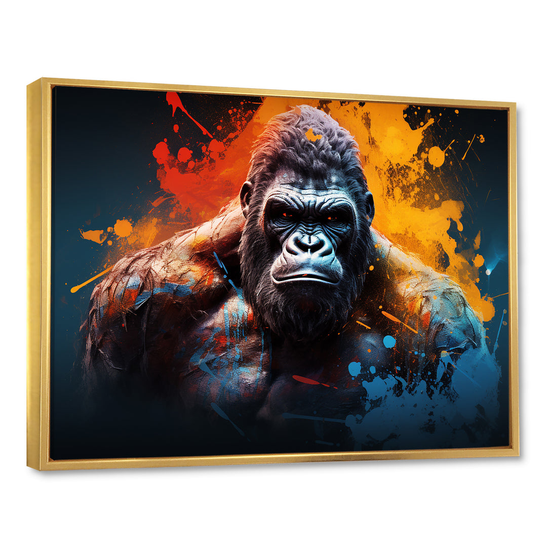 Colorful Gorilla Strength - Gorilla Wall Art Prints