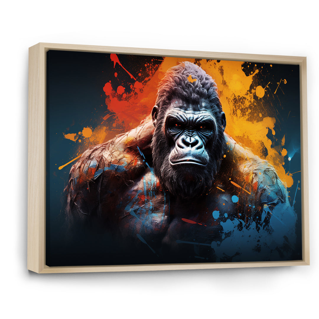 Colorful Gorilla Strength - Gorilla Wall Art Prints