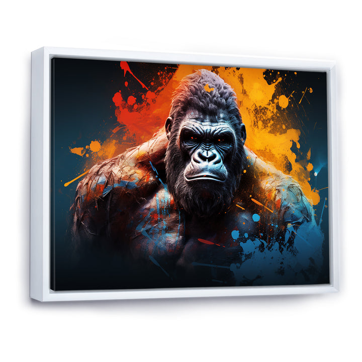 Colorful Gorilla Strength - Gorilla Wall Art Prints