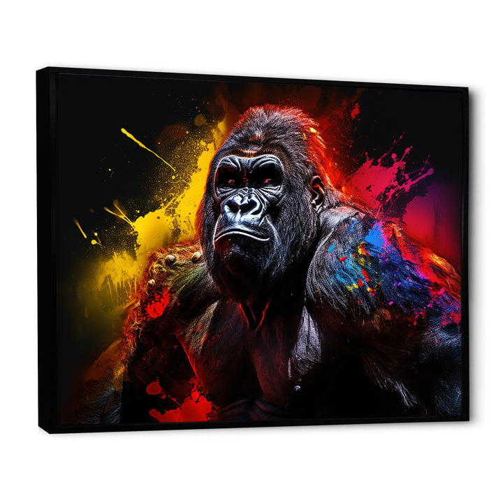 Multicolor Gorilla Strength - Red Gorilla Wall Art