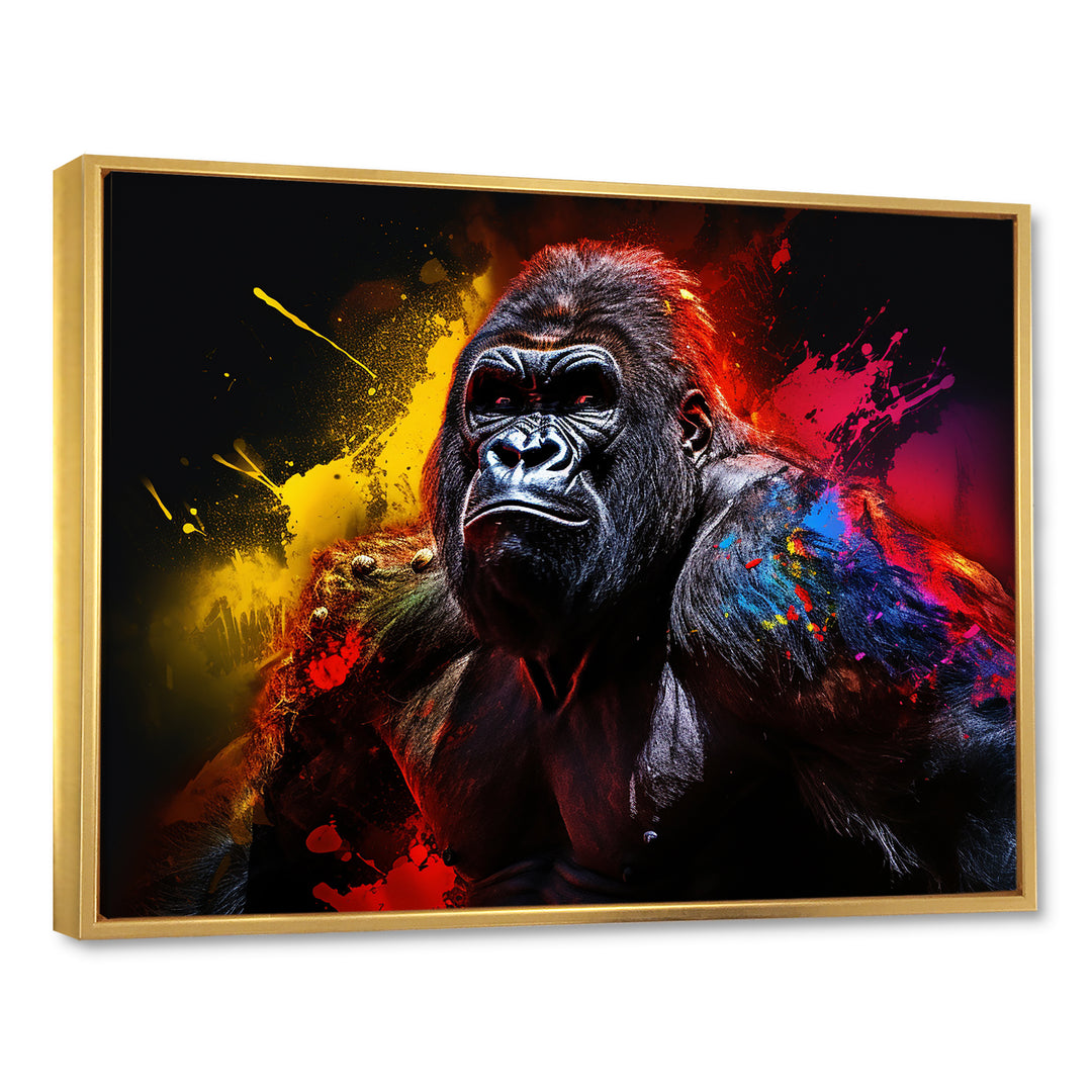 Multicolor Gorilla Strength - Red Gorilla Wall Art