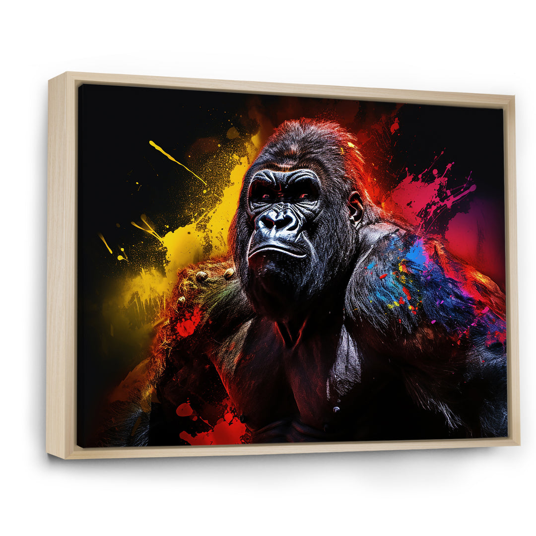 Multicolor Gorilla Strength - Red Gorilla Wall Art