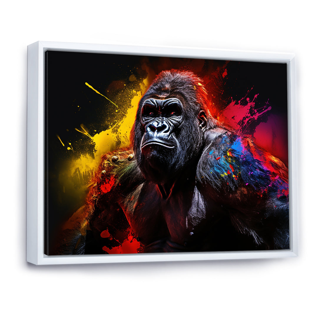 Multicolor Gorilla Strength - Red Gorilla Wall Art