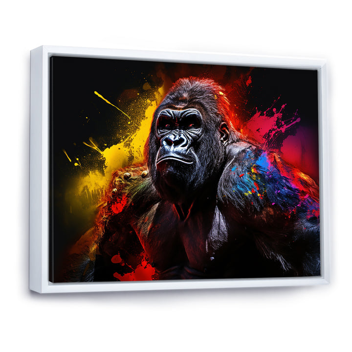 Multicolor Gorilla Strength - Red Gorilla Wall Art