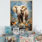 Majestic Elephant In The Wild - Gray Gorilla Wall Art