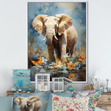 Majestic Elephant In The Wild - Gray Gorilla Wall Art