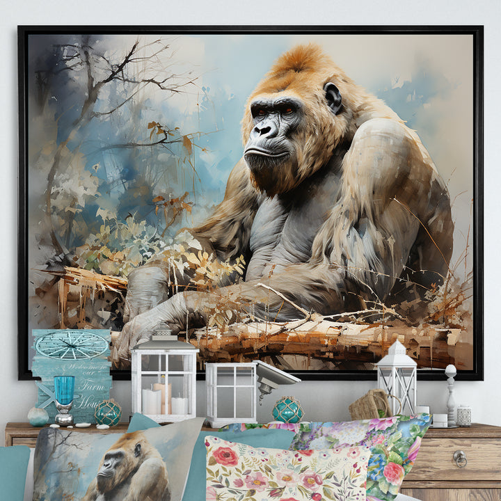 Gorillas Reverie - Gorilla Home Decor Art